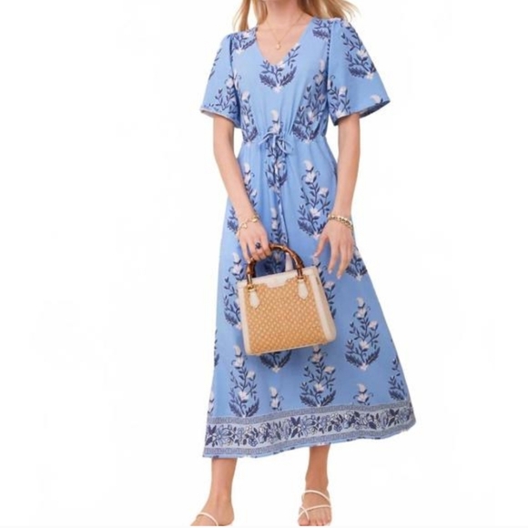 Spartina 449 Dresses & Skirts - Spartina 449 Floral Blue Maxi Dress Size L